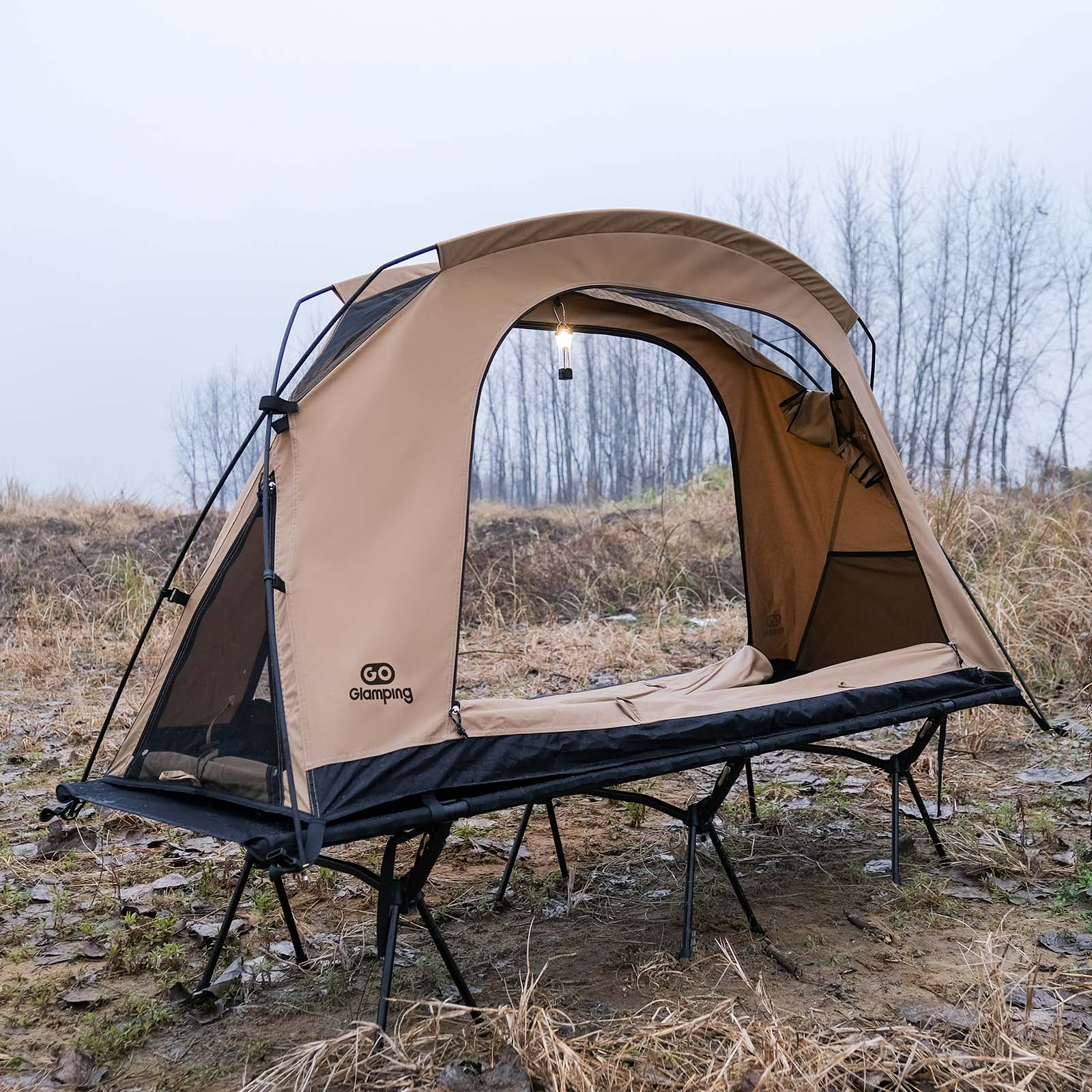 タイムセール中】GOGlamping SKY EYE CT 自立式 コットテント TC