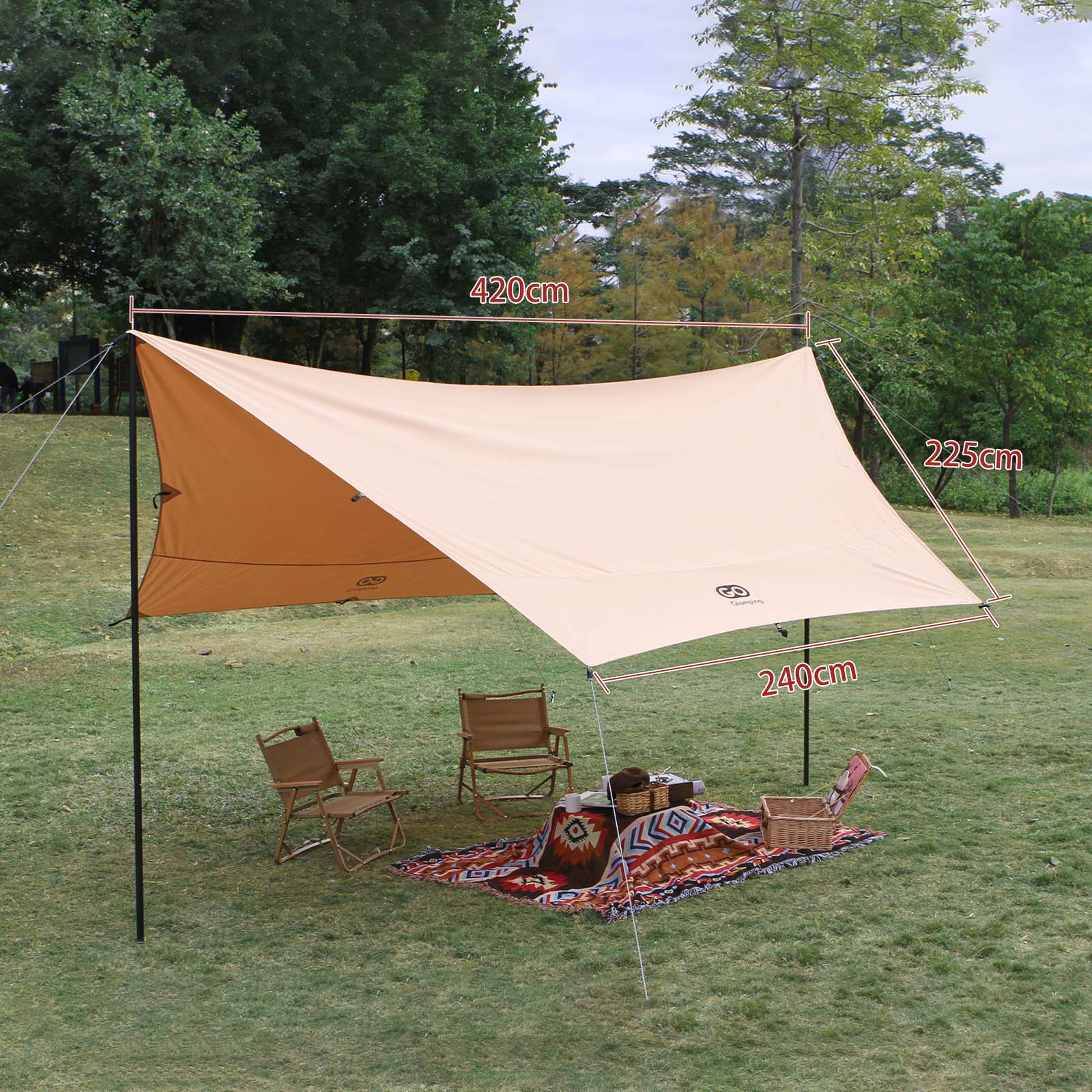 GOGlamping TSUBASA ヘキサタープ TC4.2x4.1m