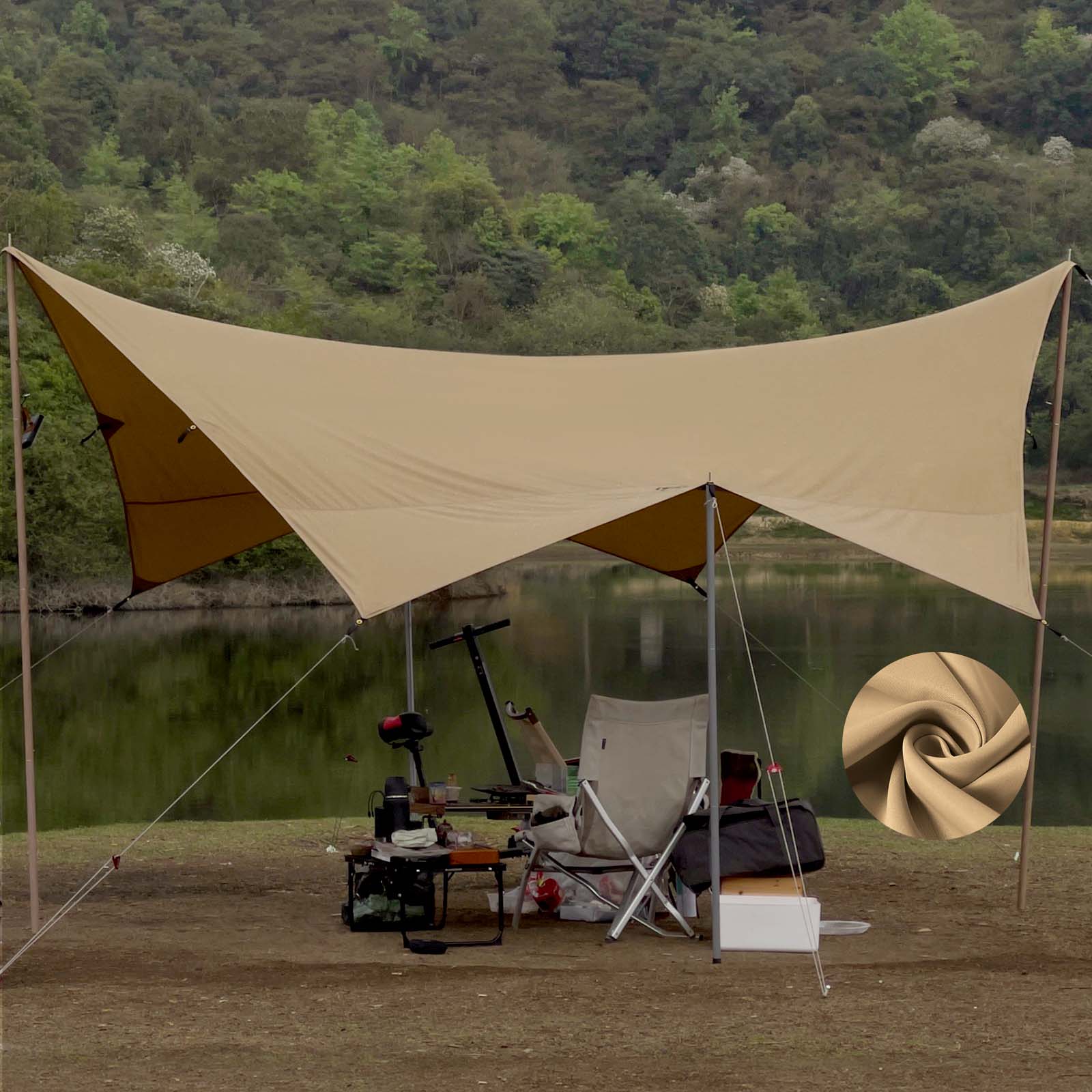 GOGlamping TSUBASA ヘキサタープ TC4.2x4.1m