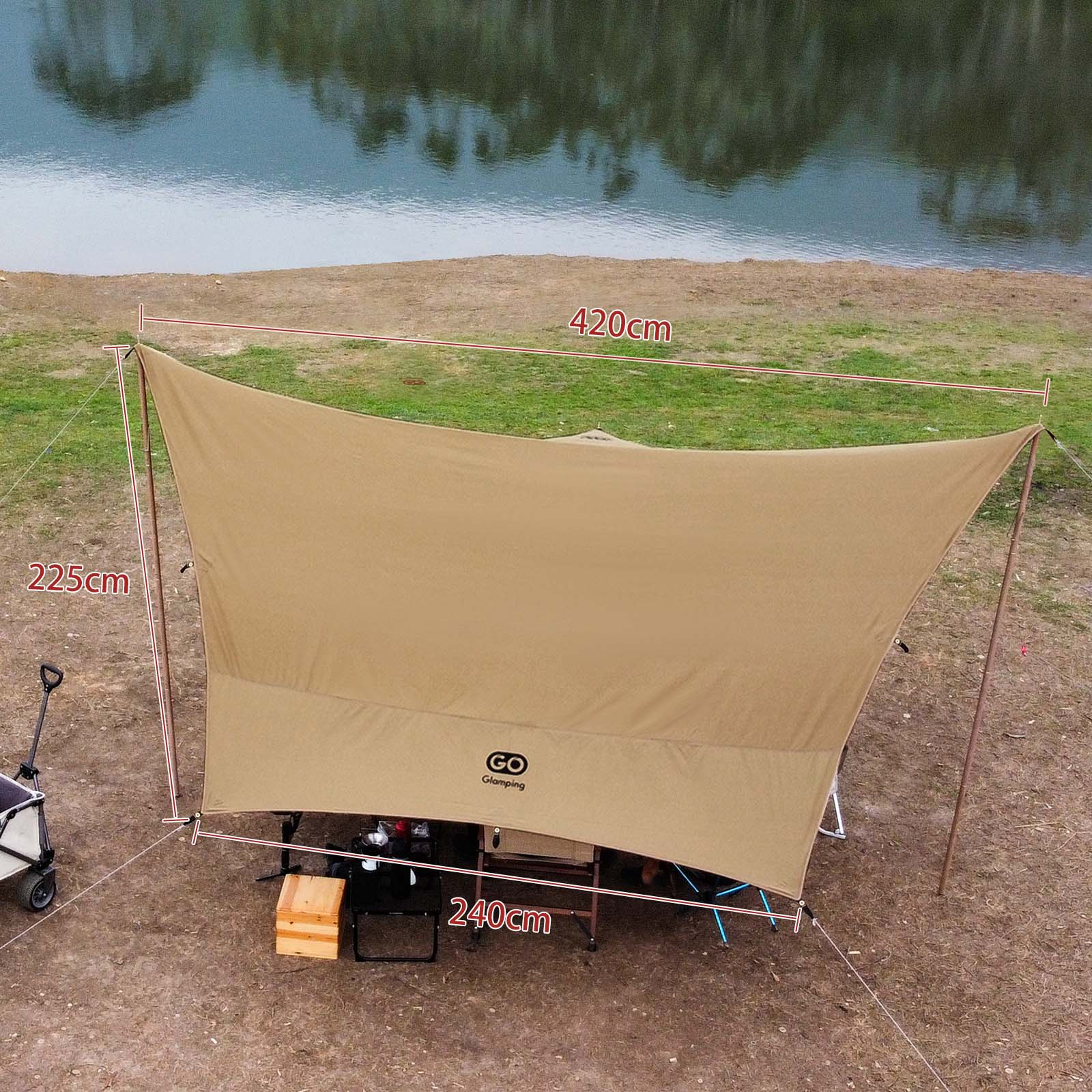 GOGlamping TSUBASA ヘキサタープ TC4.2x4.1m