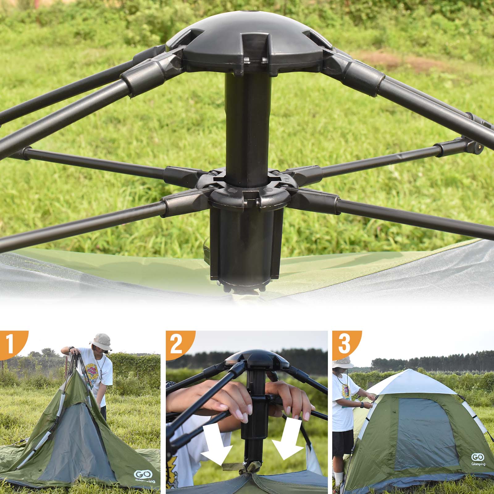 15％OFF】【特選セットセール】HENGEN+ スクエアタープ TC 295 &RAKUEN ワンタッチテント 1-2人用 – GOGlamping