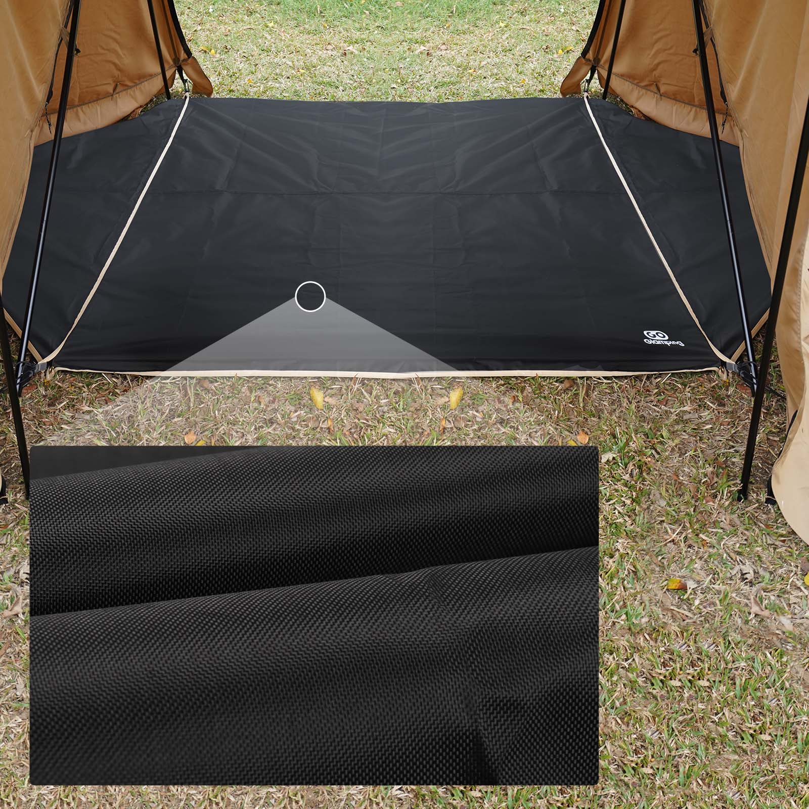 GOGlamping Ｇ・ＧPUP/2.0パップテント適用 六角グランドシート