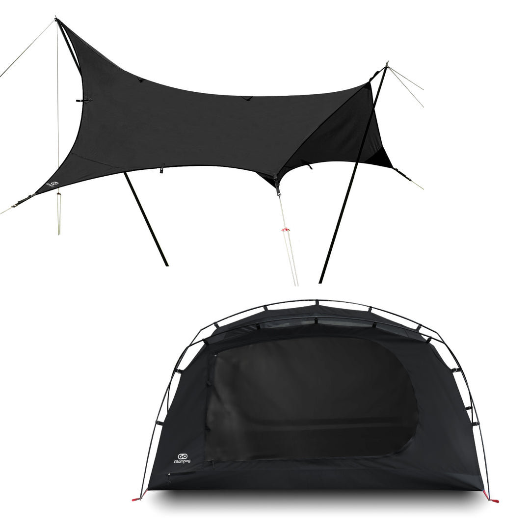 テントセット】GOGlamping SKY EYE 自立式 TC テント 山帆 ヘキサタープ